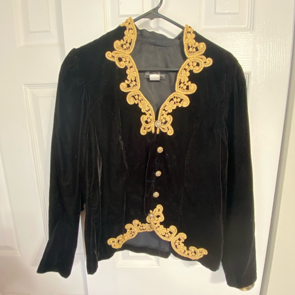 Velvet vintage formal jacket